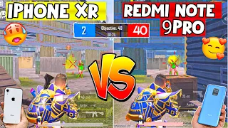 IPHONE XR VS REDMI NOTE 9 PRO PUBG/BGMI TEST 2022🔥| REDMI NOTE 9 PRO FPS TEST| IPHONE XR 60FPS TEST