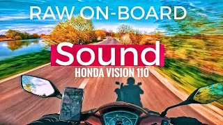 Crazy Exhaust Noises: Riding Fast on Countryside Roads with a Honda Vision 110 - RAW ON-BOARD