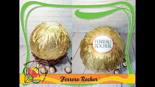 Как сделать конфету Ferrero Rocher из папье-маше