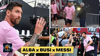 Alba x Busi x Messi’s Arrival and Heartwarming Interaction With Fans Before Game