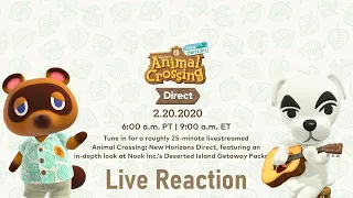 Animal Crossing New Horizons - Nintendo Direct - 2/20/2020 | LIVE REACTION