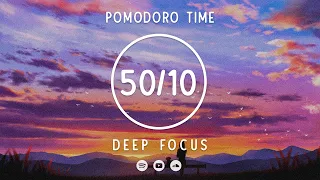 50 Minute Timer 📚 Focus Study 📚 Lofi Pomodoro Timer 50/10 📚 3 x 50 min