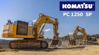 2x Komatsu PC1250 at work