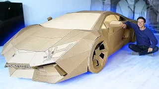 LAMBORGHINI AVENTADOR from CARDBOARD