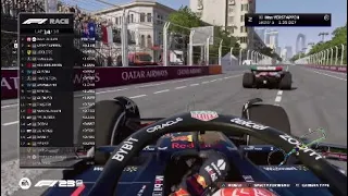 AI Verstappen crashes out on straight!! F1 23