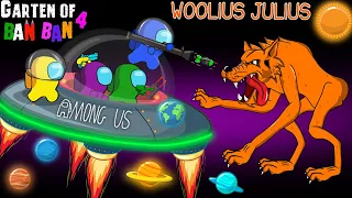 어몽어스 VS Woolius Julius (Garten Of Banban 4) | Funny Among Us Animation