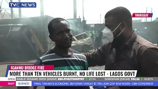 Lagos Govt Says No Life Lost In Orile Iganmu Bridge Fire Where 11 Vehicles Were Burnt