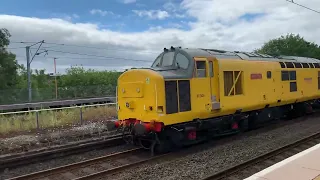 The network rail yellow class 97s locos July 4th 2022