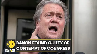 Trump's former aid Steve Banon found guilty of contempt of Congress, faces up to 2 years in jail