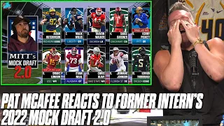 Pat McAfee Reacts To His Former Intern's Mock Draft (Mitt's Mock Draft 2.0)