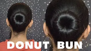 Donut bun | Medium to Short hairstyle| Mon Univers