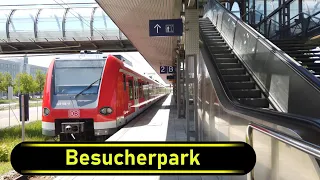 S-Bahn Station Besucherpark - Munich 🇩🇪 - Walkthrough 🚶