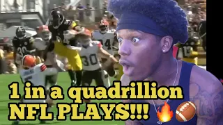 CelloDope Reacts to NFL Craziest "1 in a Quadrillion" Moments but they get increasingly crazier!!!!