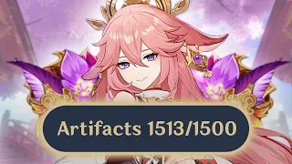 Sacrificing 1000+ Artifacts For The BEST Yae Miko Pieces | Genshin Impact