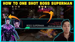 How To One Shot Boss Collector Of Worlds Superman Injustice 2 Mobile Rise Of Krypton