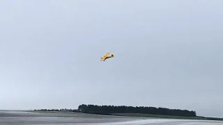 40% DLE 111cc powered, Piper Cub playing in the snow