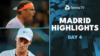 Nadal vs de Minaur ELECTRIC Duel; Sinner, Tsitsipas, Medvedev Feature | Madrid 2024 Highlights Day 4