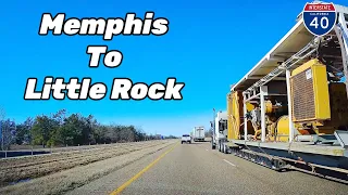 Memphis , TN To Little Rock , AR | A Complete Road Trip | the Real Time Road Trip  | I-40