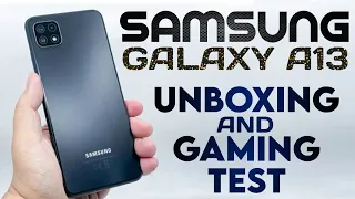 SAMSUNG Galaxy A13 Unboxing And Gaming Test | PUBG Test On Galaxy A13