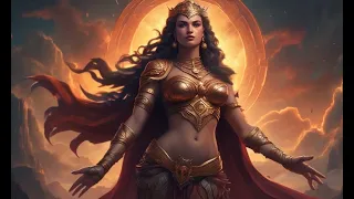 Inanna (Sumerian Mythology) the goddess of love, beauty, sex, war, and political power