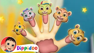 Finger Family Lion | Nursery Rhymes & Kids Songs | Dippidoo