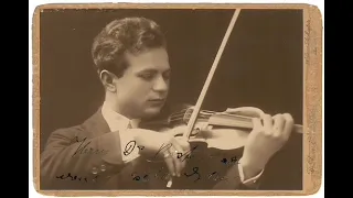 Mischa Elman plays Polonaise Brillante in D major by Wieniawski