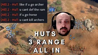 Age of Empires 4 | Trying to defend HuT's Ram Archer all in