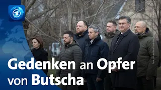 Gedenken an Opfer von Butscha am ersten Jahrestag