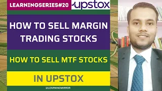 How to sell Margin Trading stocks in Upstox | How to sell MTF Stocks in Upstox