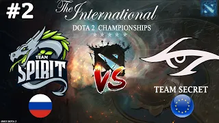 Spirit vs Secret #2 (BO2) The International 10