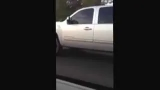 Silverado on 26s Skating down I 10