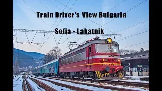 🚆 Train Driver's View Bulgaria: BDZ ⚡ 44 174 - Iskar Gorge winter ride Sofia - Lakatnik