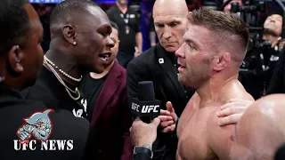 Israel Adesanya calls Dricus Du Plessis the N-word in heated UFC 290 face off as ‘African fight...