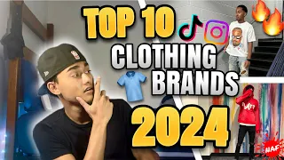 TOP 10 Streetwear CLOTHING BRANDS in 2024‼️| Instagram Tiktok Fashion Brands