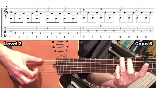 Gravity Falls Theme Song (Guitar lesson in two levels)