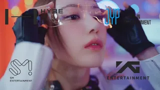 If SM, YG, JYP, & HYBE Made "ANTIFRAGILE" MV Teasers - LE SSERAFIM