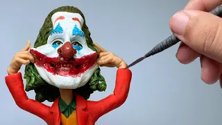 Sculpting Joker (Joaquin Phoenix)  Made from Polymer Clay ｜Kay‘s Clay