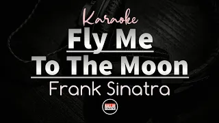 Fly me to the moon Karaoke - Frank Sinatra | Jazz Acoustic with Lyrics | Male Key