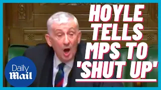 Furious Lindsay Hoyle tells MPs to 'SHUT UP'