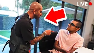 Fousey SMACKS N3on Live on Stream...