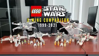 LEGO Star Wars X-Wing Fighter 1999-2021 Comparison... 7140, 4502, 6212, 9493, 75218 & 75301!