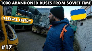 1000 ABANDONED BUSES FROM SOVIET TIME😱😱 - KYIV, UKRAINE