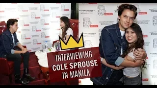 Meeting and Interviewing Cole Sprouse in Manila! | Ysabel Vitangcol