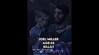 Joel miller’s huge Kill Count transformation 🔥🤯#tlou #tlou2 #joelmiller #shorts