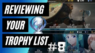 Your Playstation Trophy List Reviewed! Are You a Better Trophy Hunter Than Platinum Bro? #8