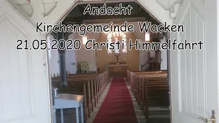 21.05.2020 Christi Himmelfahrt