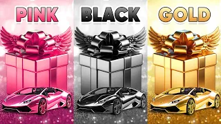Choose Your Gift! 🎁 Pink, Black or Gold 💗🖤⭐️ How Lucky Are You? 😱