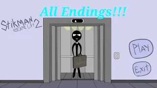 Stickman Escape Lift 2 all Endings.