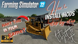 Farming Simulator 22 How to install mods from 3rd party sites and the Modhub step by step guide