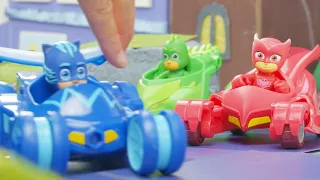 Heroes en Pijamas en Español ⚡ PJ Masks Coches De Carreras ⚡ Juguetes | Dibujos Animados